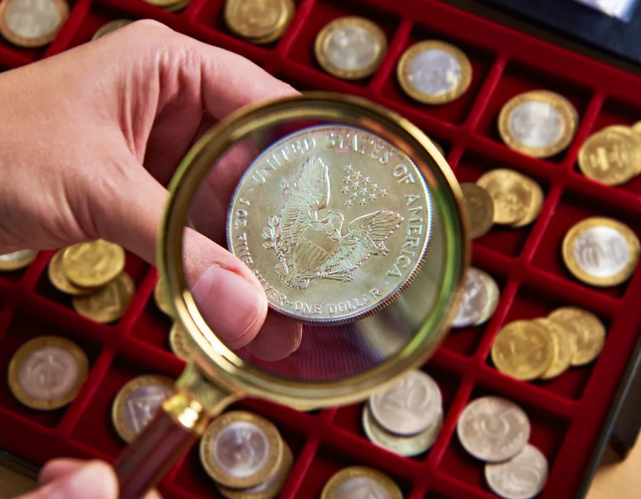 Appraisal American Silver Coin Illustration